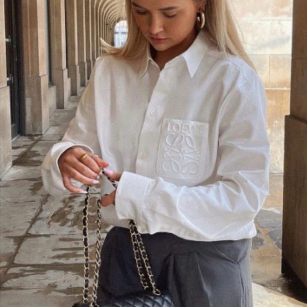 Loewe Anagram cotton poplin shirt